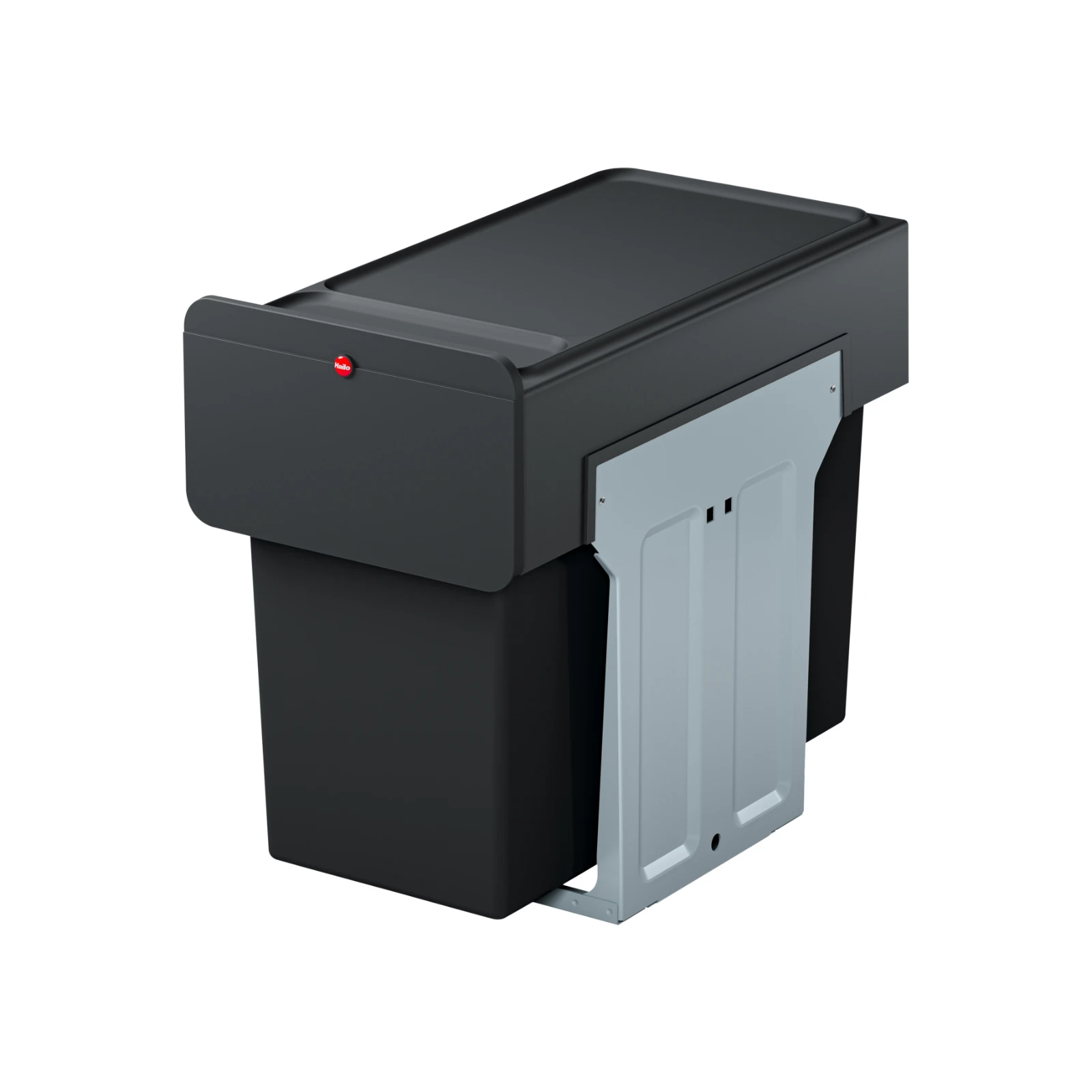 Hailo inbouwemmer eco-line duo L 2x14L - staal