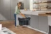 Hailo inbouwemmer eco-line duo L 2x14L - staal