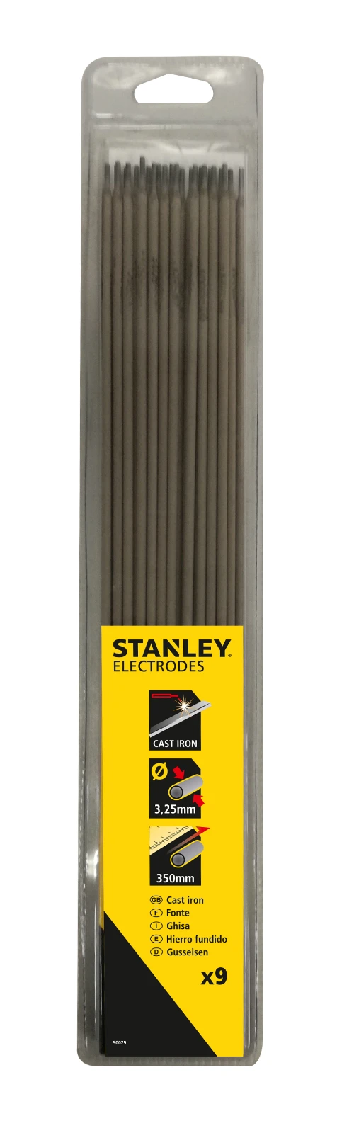 Stanley Laselektroden Gietijzer 350x3,25 mm (9 stuks)