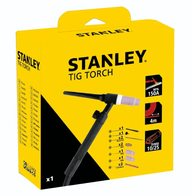 Stanley TIG-toorts slangpakket 4m