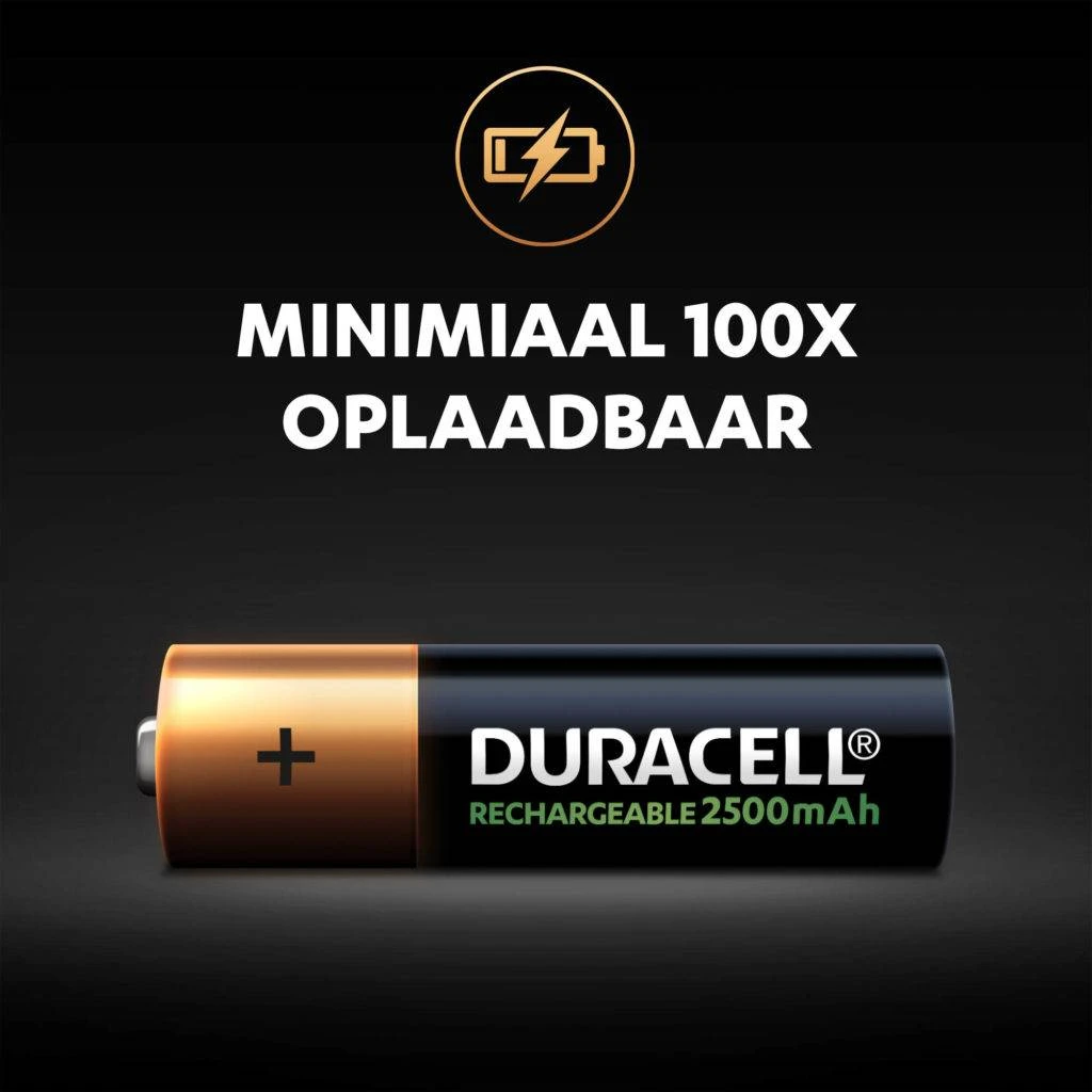 Duracell Ultra Oplaadbare AA-batterijen 2500mAh (4 stuks)