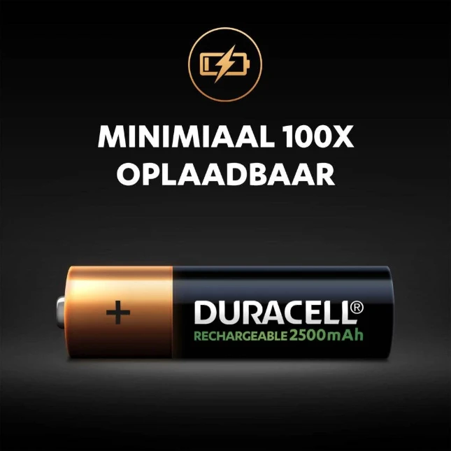 Duracell Ultra Oplaadbare AA-batterijen 2500mAh (4 stuks)