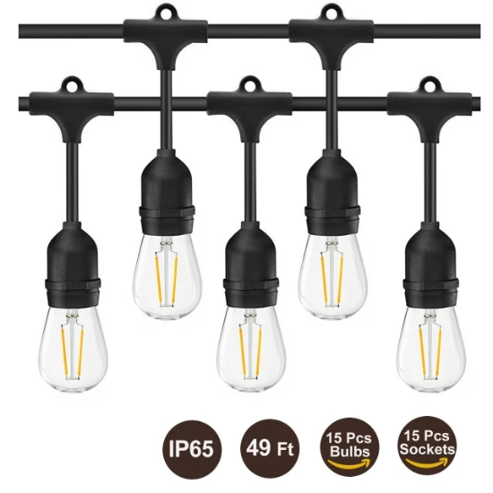 RELED LED-partylampen IP65 - met 15 lampen