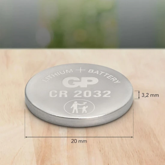 GP CR2032 Lithium knoopcel 3V (2 stuks)