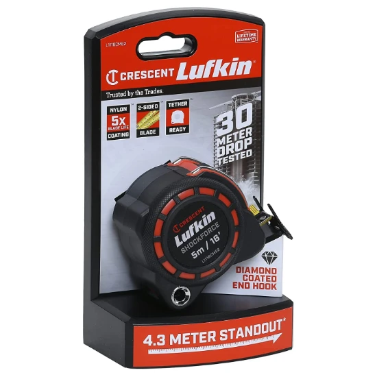 Lufkin Rolmaat Shockforce Nighteye 30mm x 5m - cm/inch