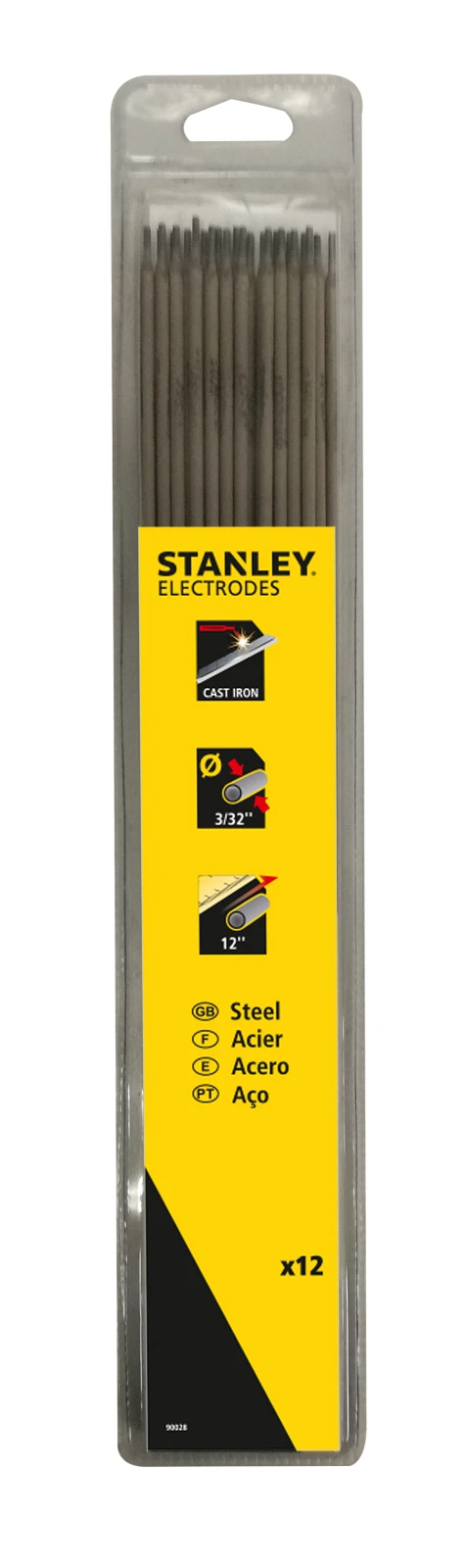 Stanley Laselektroden Gietijzer 300x2,50 mm (12 stuks)