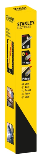 Stanley Laselektroden Rutile Set (50x2 mm, 50x2.5 mm, 30x3.25 mm)