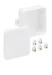 Doos voor montage op de wand/plafond  Spelsberg Aftakdoos, wit, Beschermingsgraad IP55, Max. aderdoorsnede 2,5², slagvastheid IK07, Beschermingsklasse II, Ui 400V AC, VDE, Halogeenvrij 33211201