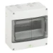 Groepenkast, leeg  Spelsberg Modulaire verdeler, grijs, Beschermingsgraad IP65, 9 Mod., slagvastheid IK07, Beschermingsklasse II, Nominale spanning 400V AC, Halogeenvrij (CT à 6 C62) 73540901