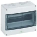 Groepenkast, leeg  Spelsberg Modulaire verdeler, grijs, Beschermingsgraad IP65, 12 Mod., slagvastheid IK07, Beschermingsklasse II, Nominale spanning 400V AC, Halogeenvrij (CT à 4 C62) 73541201