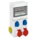 CEE-contactdoos combinatie (IEC 60309)  Spelsberg contactdoos combinatie, grijs, Beschermingsgraad IP44, slagvastheid IK 72942211