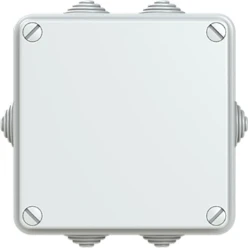 Kabeldoos met invoertule v.v. snelsluiters, IP55, RAL7035, Afm. 100x10