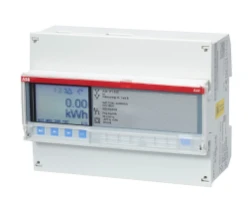 Energiemeter 3 fase indirect 6A Klasse B, puls uitgang, MID import/exp