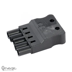 Connector voor insteekbare gebouwinstallatie Accessoires Stekerbaar QNEQT QNEQT STEKERDEEL 5P MALE  ZW. 105.PM15