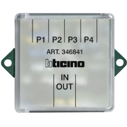 Montagetoebehoren voor deurcommunicatie Deurcommunicatie BTICINO VERDIEPINGSVERDELER 2DRAADS 4 UITGANGEN BT346841