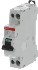 Installatieautomaat 1P+N, 6kA-10kA, D kar, 16A