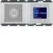 Overige elektronische elementen schakelmateriaal berker Hager Radio Touch met luidspreker DAB+, berker K.5 aluminium gelakt 29807003