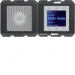 Overige elektronische elementen schakelmateriaal berker Hager Radio Touch met luidspreker DAB+, berker K.1 antraciet mat 29807006