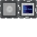 Overige elektronische elementen schakelmateriaal berker Hager Radio Touch met luidspreker DAB+, berker S.1/B.3/B.7 antraciet mat 29801606