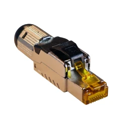 RJ45 Field installable toolless modular plug C6A STP