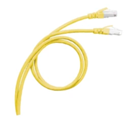 RJ45 Patchkabel 4pair 26AWG Cat6A S/FTP PVC Geel 1 meter