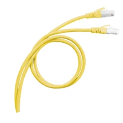 RJ45 Patchkabel 4pair 26AWG Cat6A S/FTP PVC Geel 5 meter