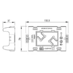 Toebehoren/onderdelen voor modulair aansluitsysteem Legrand GWO-6