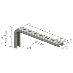 Console CC21S L150 Rvs316L