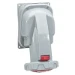 CEE-contactdoos combinatie (IEC 60309) CEE materiaal Legrand Wandcontactdoos 63A - 6h - 400V - 3P+N+A - CEE - IP66/67 - P17 Tempra Pro (PF à 276 C62) 555559