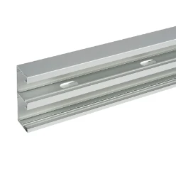 Aluminium snap-on wandgoot 130 x 50 mm nat.geanodiseerd L2000mm.