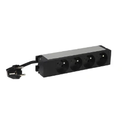 PDU 10"" met 1mtr snoer RA/PA stekker, 4x PA-type E output