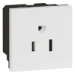 Wandcontactdoos Schakelmateriaal Legrand Arteor wandcontactdoos 2P+A 15A 17V Amerikaanse standaard 2 modules in witte afwerking (CT à 100 C62) 572117