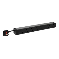 Legrand 19"" PDU, BS1363 input, BS1363 (8x) outputs