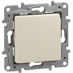 Niloé wisselschakelaar 10 Ax - 250V crème, met steekklemmen