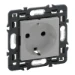 Wandcontactdoos Schakelmateriaal Legrand Valena Next wandcontactdoos Alu, randaarde 2P+A 16A met steekklemmen 741321