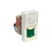 Datacom contactdoos (twisted pair) Schakelmateriaal Legrand RJ45 Cat. 6a UTP 2 modules groen LCS² Mosaic groen 076526