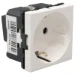Wandcontactdoos Schakelmateriaal Legrand Wandcontactdoos Mosaic 1-voudig 90º 2P met kinderbeveiliging en schroefcontact 2modules wit. Geschikt voor 10/16A 250V. Voor montage direct in de muur. (PF à 3840 C62) 077213