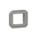 Overgangsafdekplaat schakelmateriaal Schakelmateriaal Legrand Plexo adapter voor Mosaic 2 modules zonder deksel - geleverd zonder opbouwdoos of inbouwkader - IP20 grijs 069582L