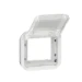 Overgangsafdekplaat schakelmateriaal Schakelmateriaal Legrand Plexo Mosaic adapter met transparant deksel wit 069695L