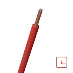 Enkeladerig draad met één enkele isolatielaag Installatiedraad NEXANS H07V-U ECA 4 MM2 ROOD 10533293