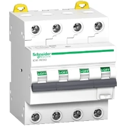 Aardlekautomaat Acti9 iC60 RCBO (2P, 3P, 4P) SCHNEIDER ELECTRIC IC60 VIGI 4P 16A 30MA B 6KA A9D87416