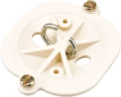 Deksel voor dozen voor montage op de wand/plafond Hafobox ABB Installatiedozen en -kasten Haakdeksel voor ronde lasdozen 7160.130