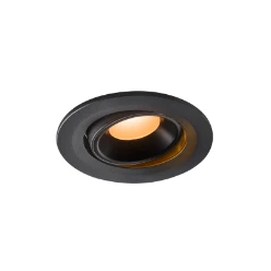 NUMINOS® MOVE S, plafondinbouwarmatuur zwart 2700K 40°
