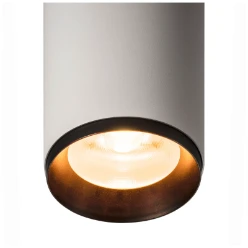 NUMINOS® SPOT PHASE L, Indoor led plafondopbouwlamp wit/zwart 2700 K 6