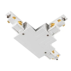 T-verbinder, voor S-TRACK 3-fase-inbouwrail, aarde binnen links, met v