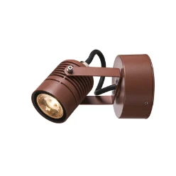LED SPOT SP, Outdoor led wandopbouwlamp roest 3000 K