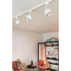 LIGHT EYE 150 QPAR111 spot voor 3-fasen hoogvolt-stroomrail, 3000K, wi
