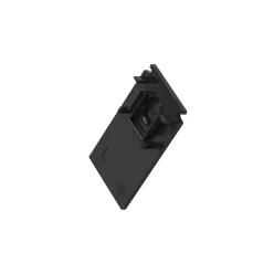 Eindkap voor opbouwrail diep, 48V TRACK, zwart