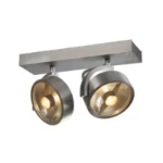 Plafond-/wandarmatuur SLV KALU DOUBLE QPAR111 CW alu IP20