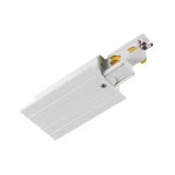 S-TRACK Inbouw, voeding, rechts, wit